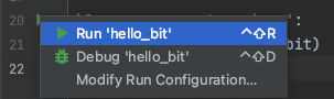 click run hello_bit