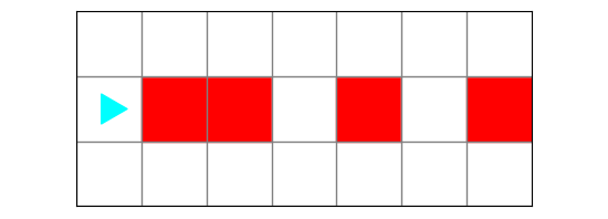 a different bit world with four red squares