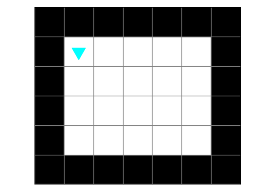 Bit world where all the border squares are black, bit in the top left beneath the black squares